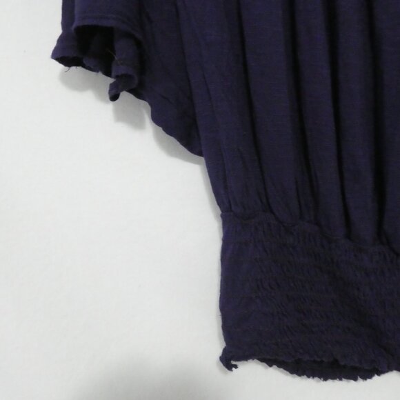 TAMMY MARS | medium | Elegant Draped Purple Top | Made In The USA - Picture 11 of 13